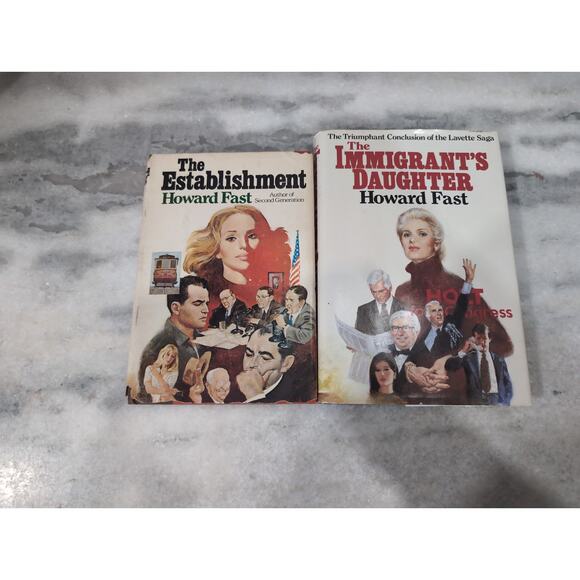 Howard Fast Lavette Family Bundle: The Immigrant's Daughter & The Establishment - Picture 2 of 9
